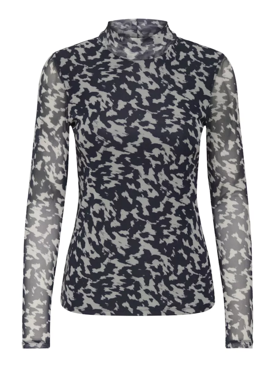 ONLY-ONLERICA LIFE MESH L/S TOP JRS NOOS-15141298-Blue Graphite-BLUE