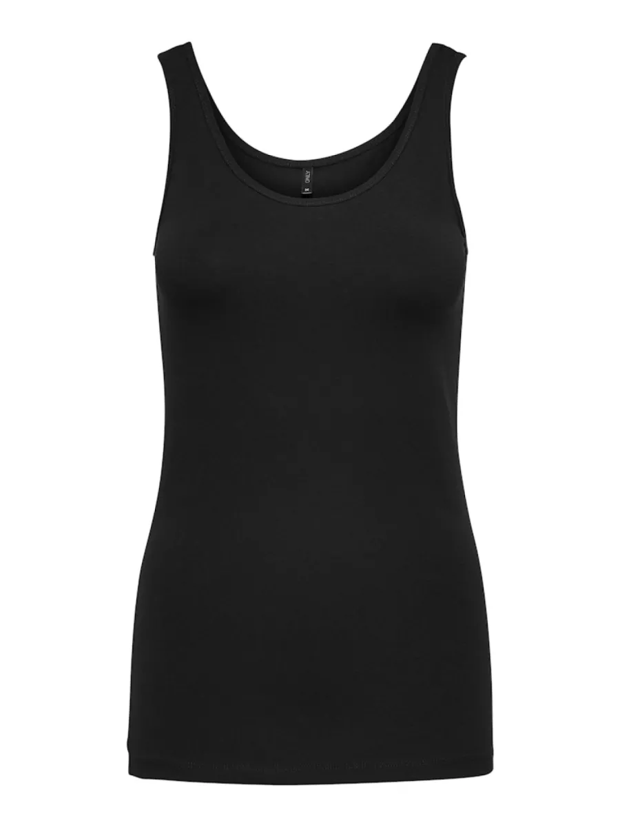 ONLY-ONLLIVE LOVE LIFE TANK TOP NOOS-15095808-Black-BLACK