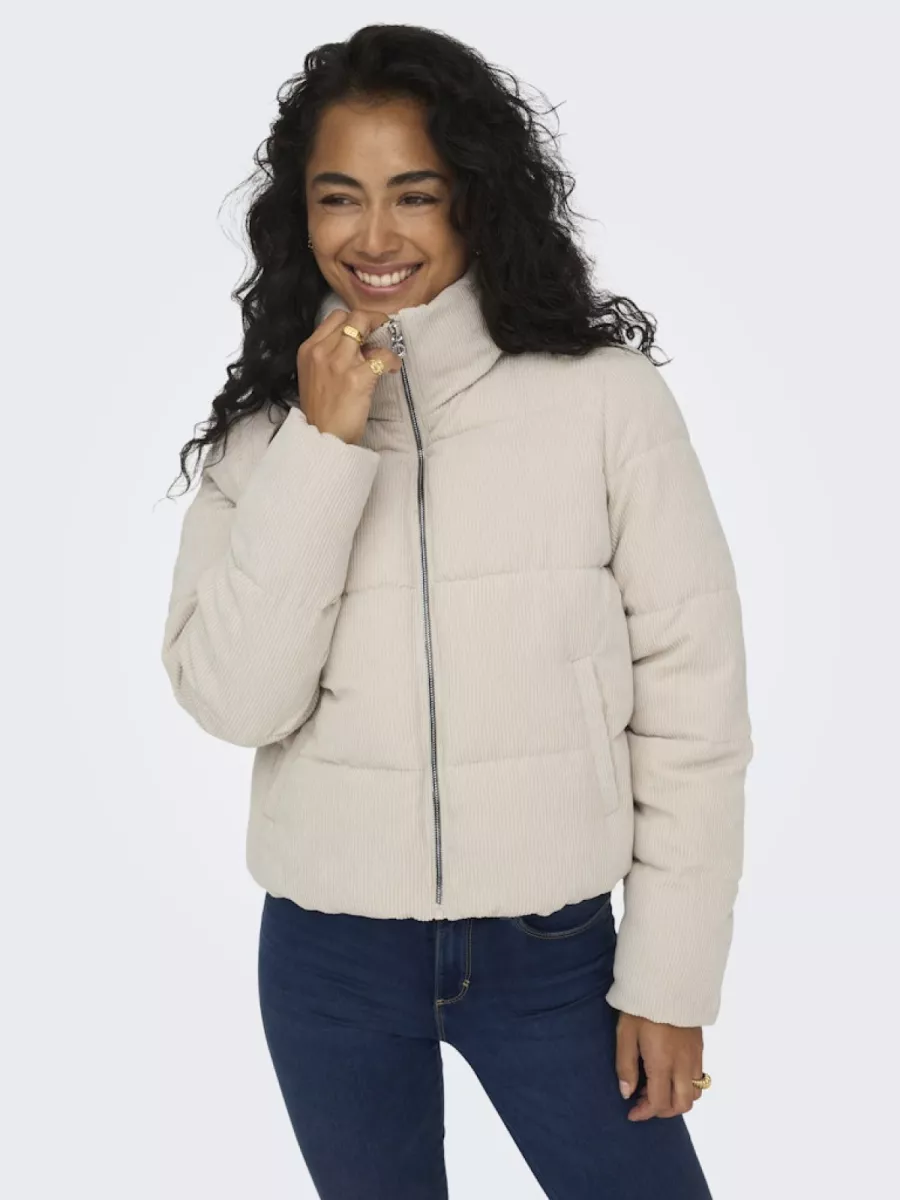ONLY-ONLNEWDOLLY CORDUROY PUFFER CC OTW-15304768-Moonstruck-CREME