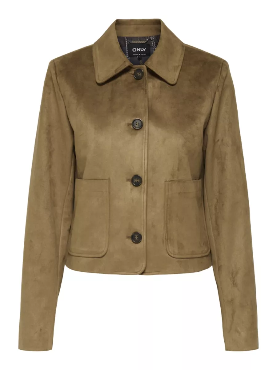 ONLY-ONLTULIP LIFE FAUX SUEDE JACKET OTW-15353152-Cognac-COGNAC