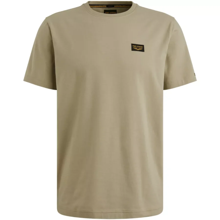 PME LEGEND-Short sleeve r-neck Guyver Tee-PTSS2506599-6391 Silver sage-LICHT-/PAREL GRIJS