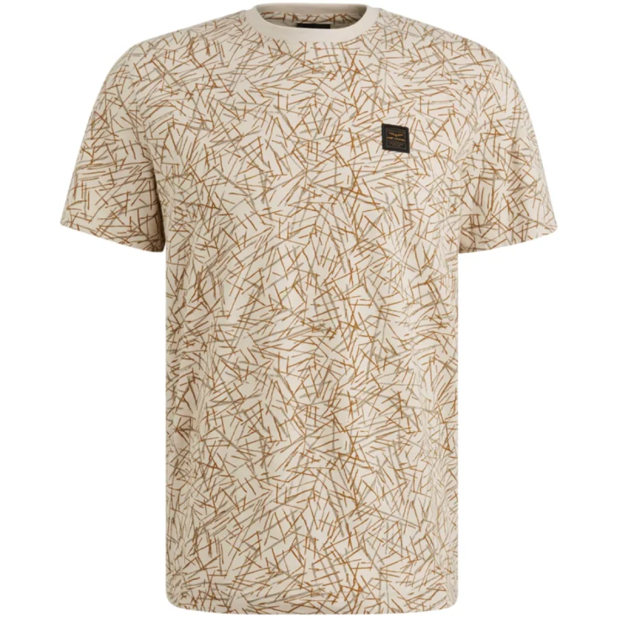 PME LEGEND-Short sleeve r-neck slub jersey ao-PTSS2506553-7011 Birch-BEIGE