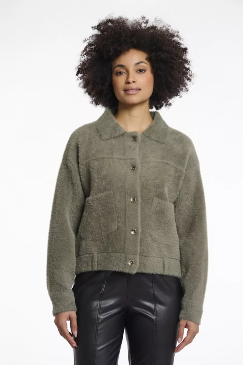 RINO & PELLE-Boxy Jacket-Bubbly.5002511-Green Ash-GROEN