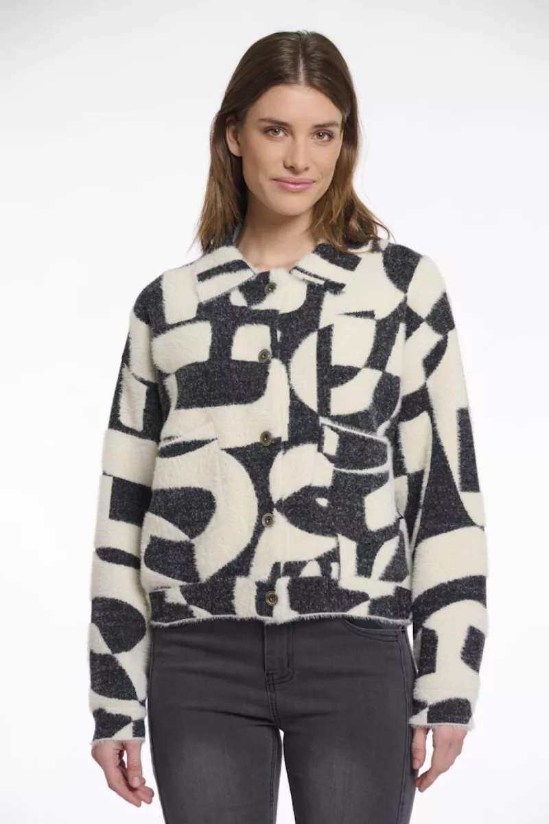 RINO & PELLE-Boxy Jacket-Bubbly.5012511-10965 Playground-GRIJS COMBINATIES