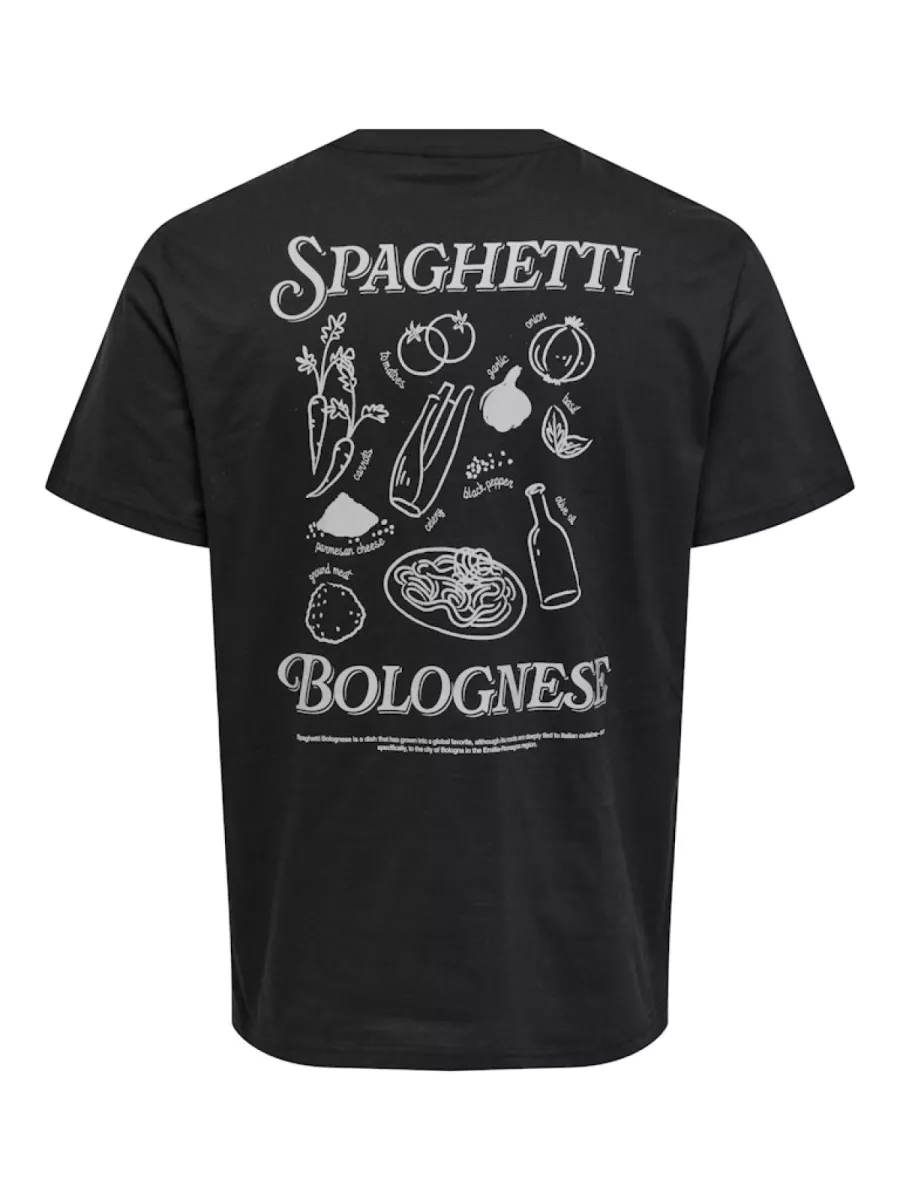 SONS-ONSFRED OSTERIA RLX SS TEE-22035536-Black-ZWART
