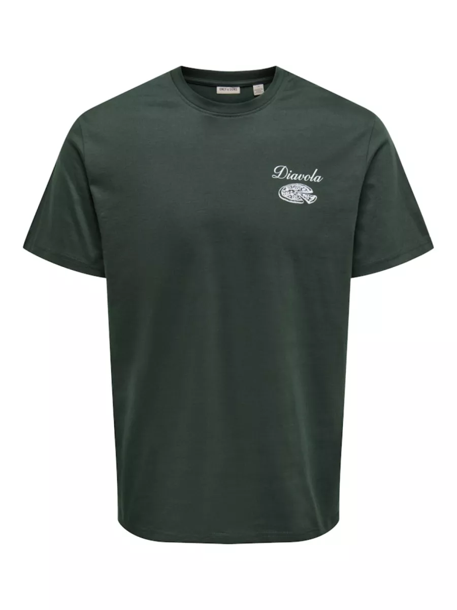 SONS-ONSFRED OSTERIA RLX SS TEE-22035536-Darkest spruce-DONKER GROEN