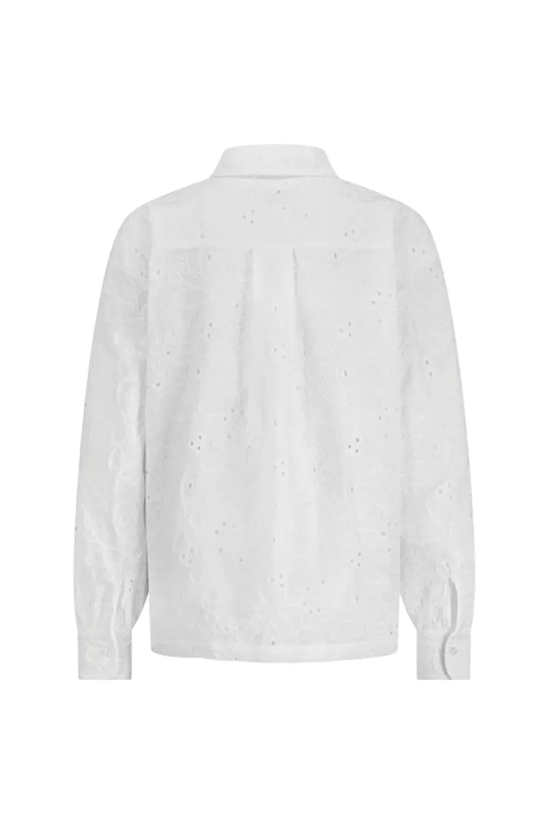 STUDIO ANNELOES-Jitte broderie blouse-12992-1100 off white-OFF WHITE