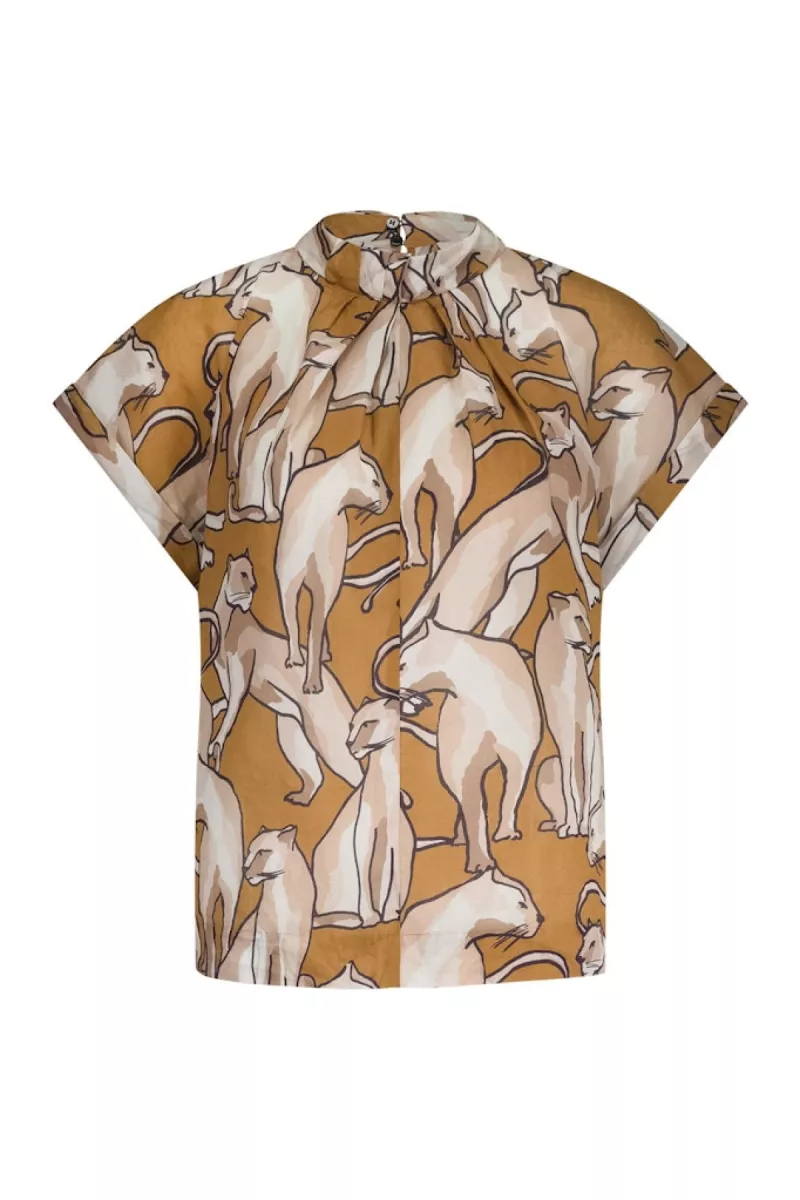 STUDIO ANNELOES-Tessa panther top-13028-9997 multi color-MULTICOLOR