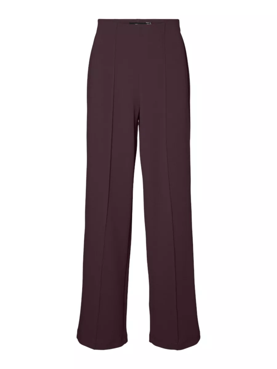 VERO MODA-VMBECKY HW WIDE PULL ON PANT NOOS-10257168-Winetasting-BORDEAUX