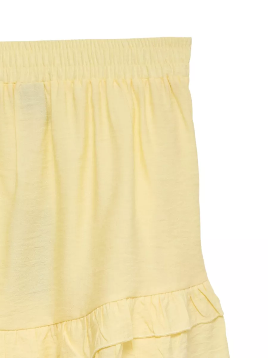 VERO MODA-VMBENEDICT NW SHORT FRILL SKIRT EXP-10345091-Pale Banana-GEEL