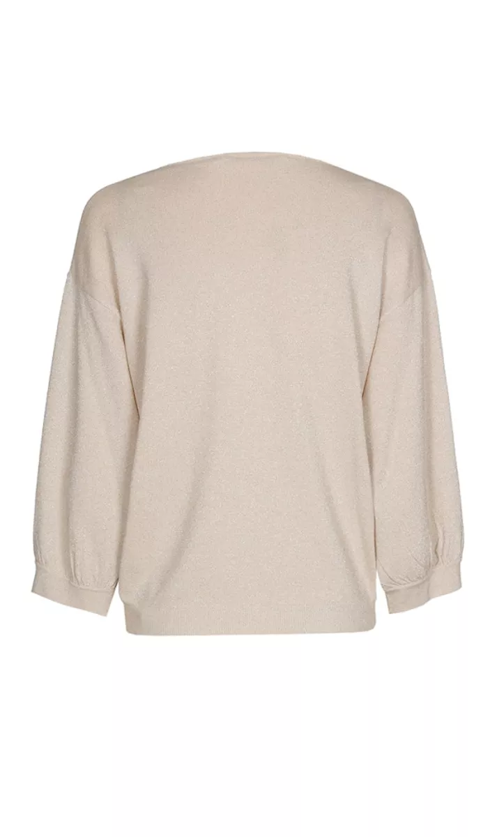 Xandres-Glenn lurex-28643-03-0235 almond milk-OFF WHITE
