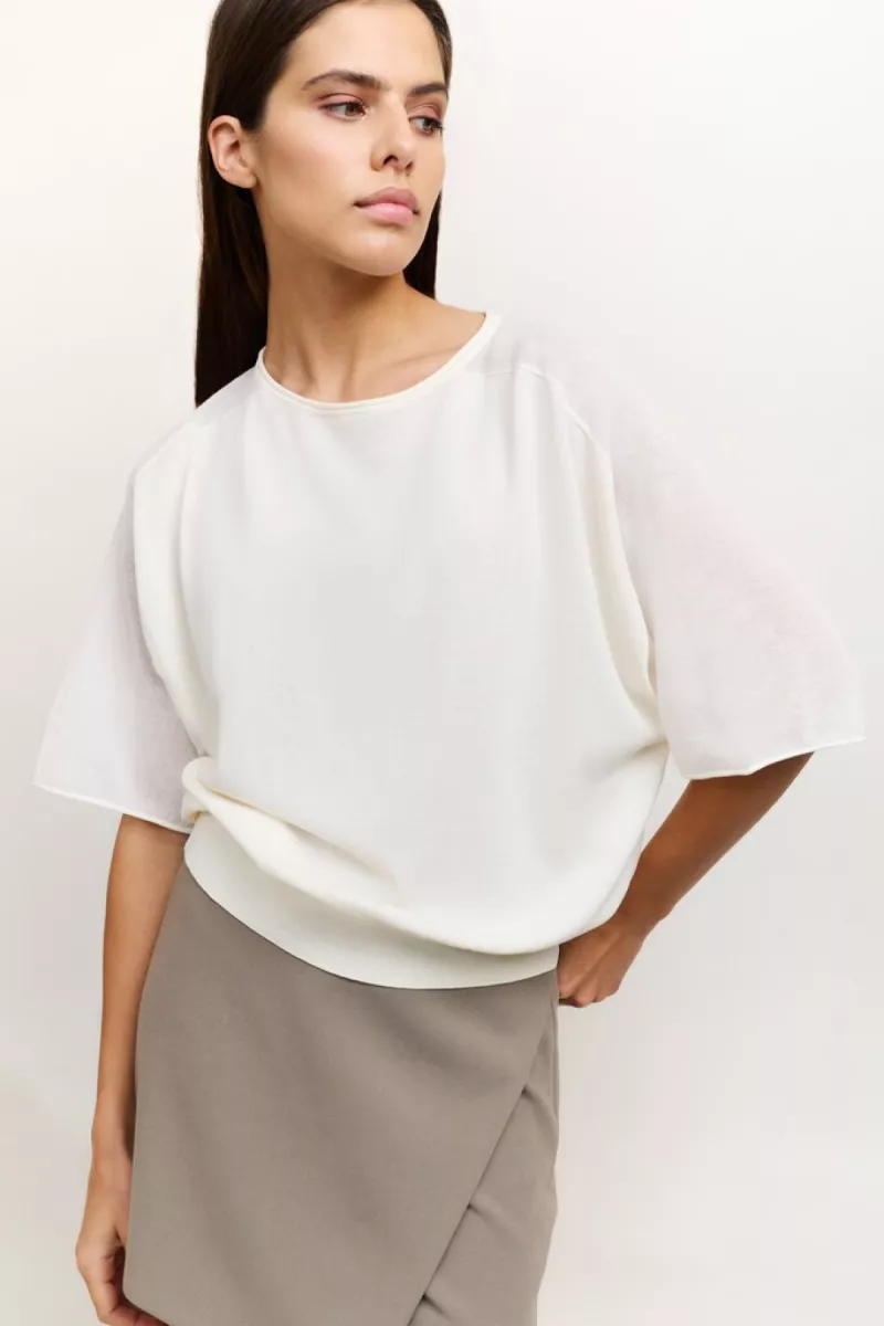 YAYA-Mini skort with wrap-over; Polyester/Viscose/Elastane; 99951-01-401077-507-99951-GRIJS