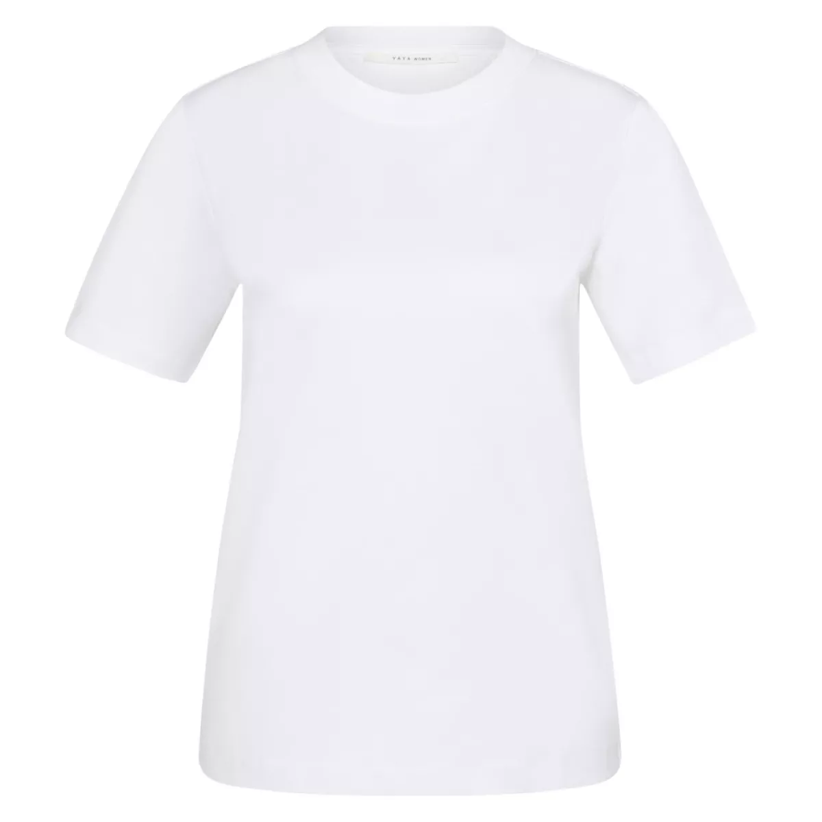 YAYA-T-shirt met korte mouwen; Cotton-01-719057-00000-OFF WHITE