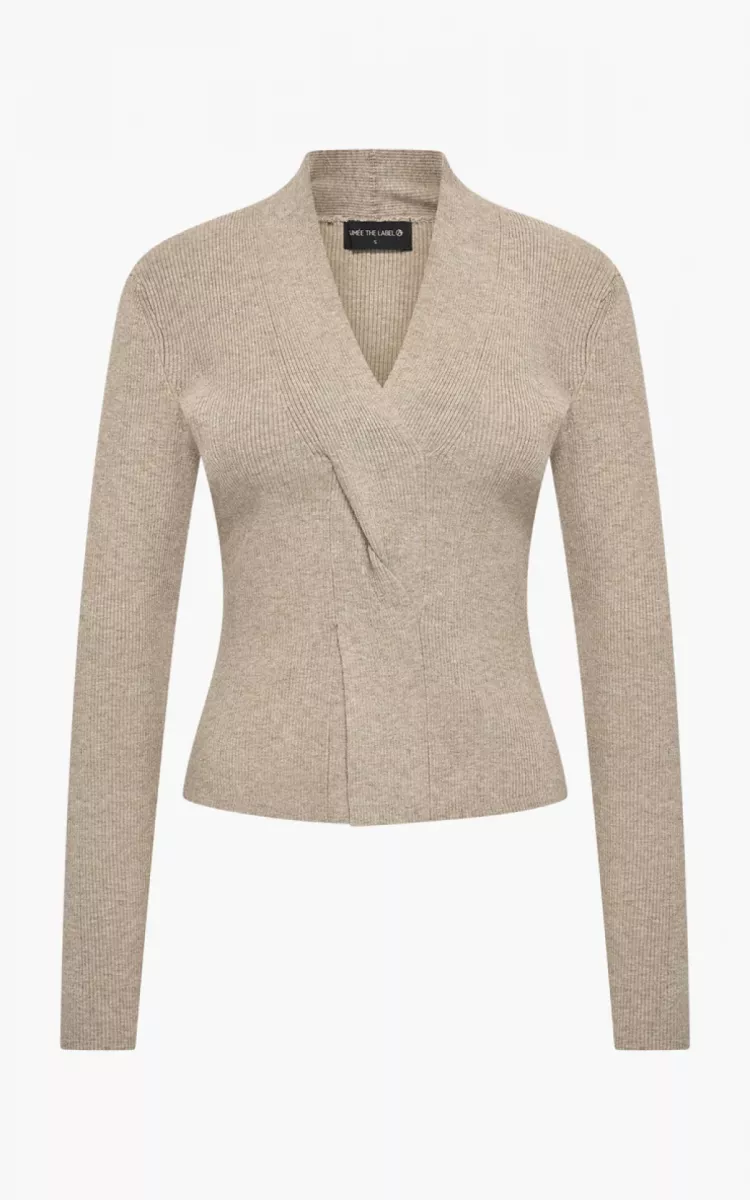 Aimee The Label-Pullover-Amara-Taupe-TAUPE