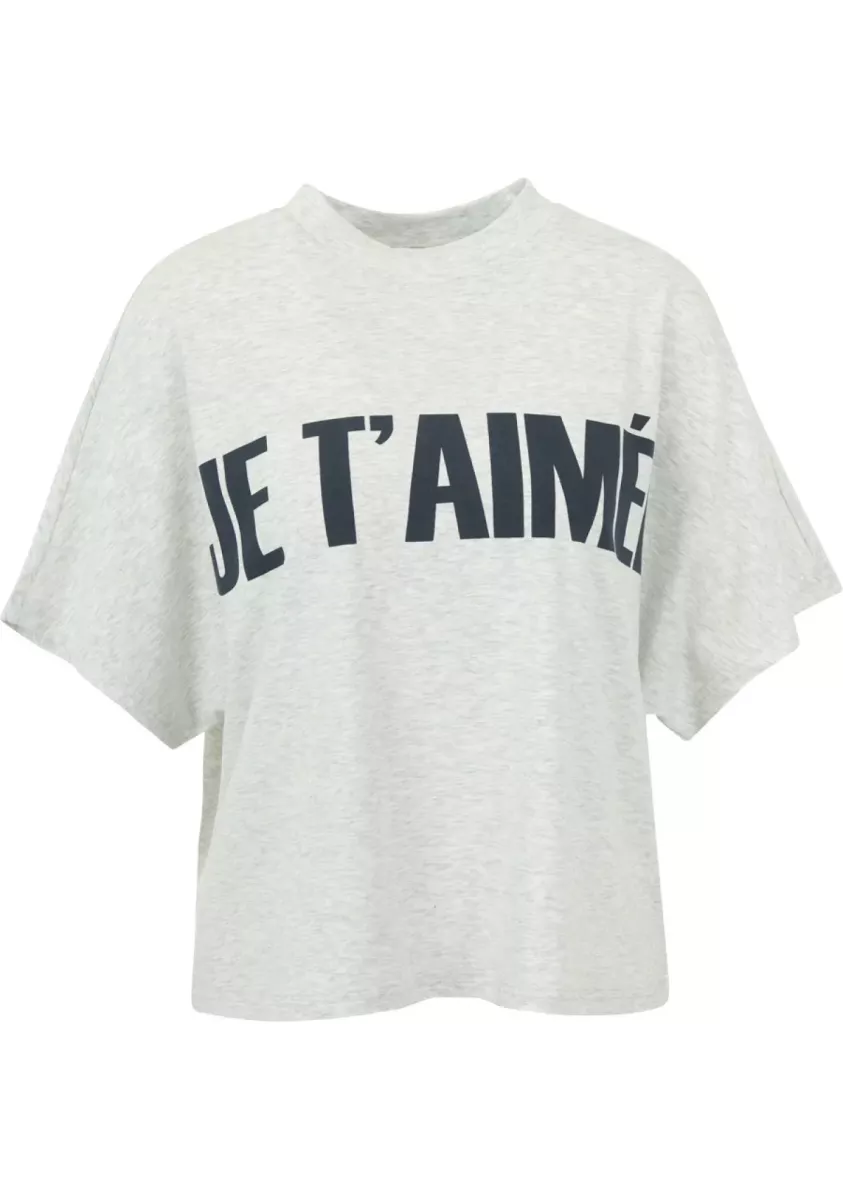 Aimee The Label-Shirt LM-Elara-Grey Melange-GRIJS MELEE