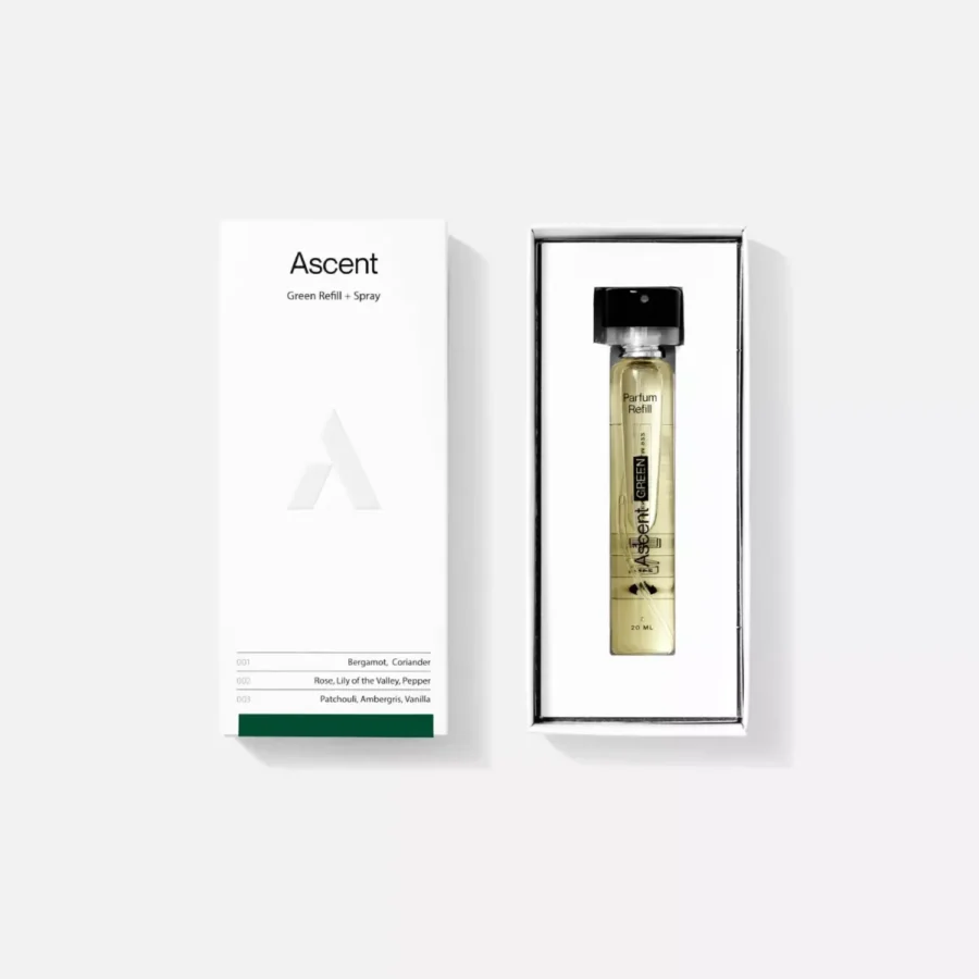 Ascent-20ml-Parfum Refill + Spray-Green-ASSORTI