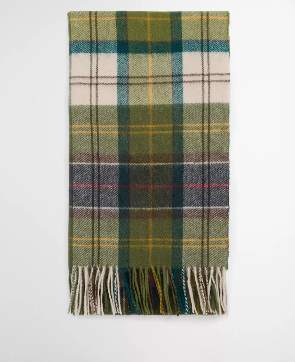 Barbour-Shawl-LSC0483-BK 11 Black/Olive-OLIJF