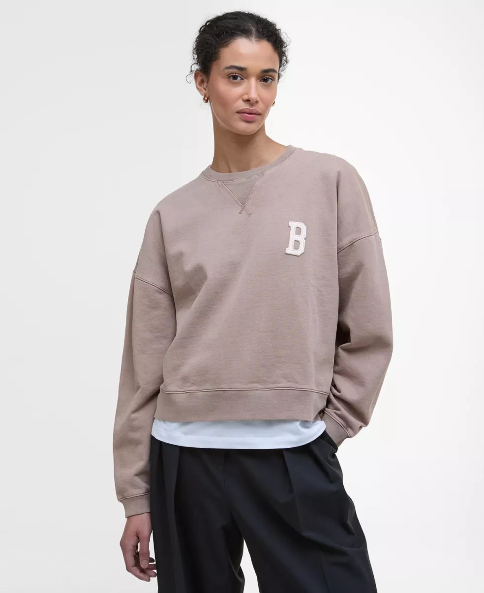 Barbour-Sweater-LOL0613-BE31 Militairy Brown-BRUIN