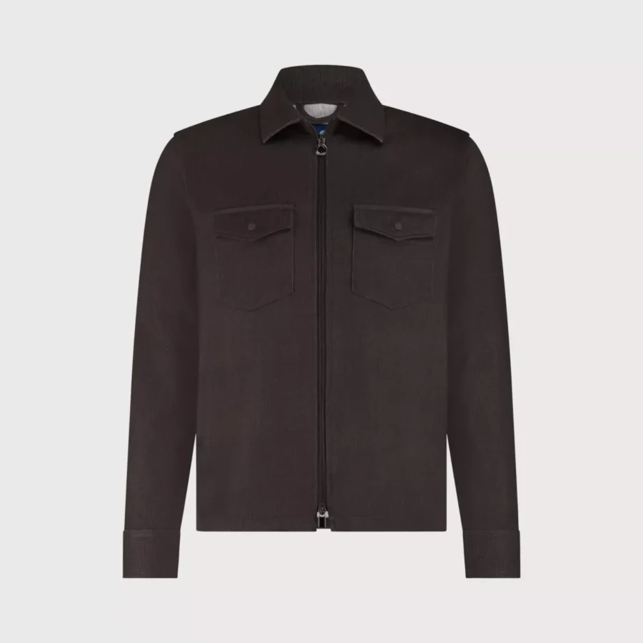BLUE INDUSTRY-Blue industry shirtjacket-PISAW25-M4-Brown-BRUIN