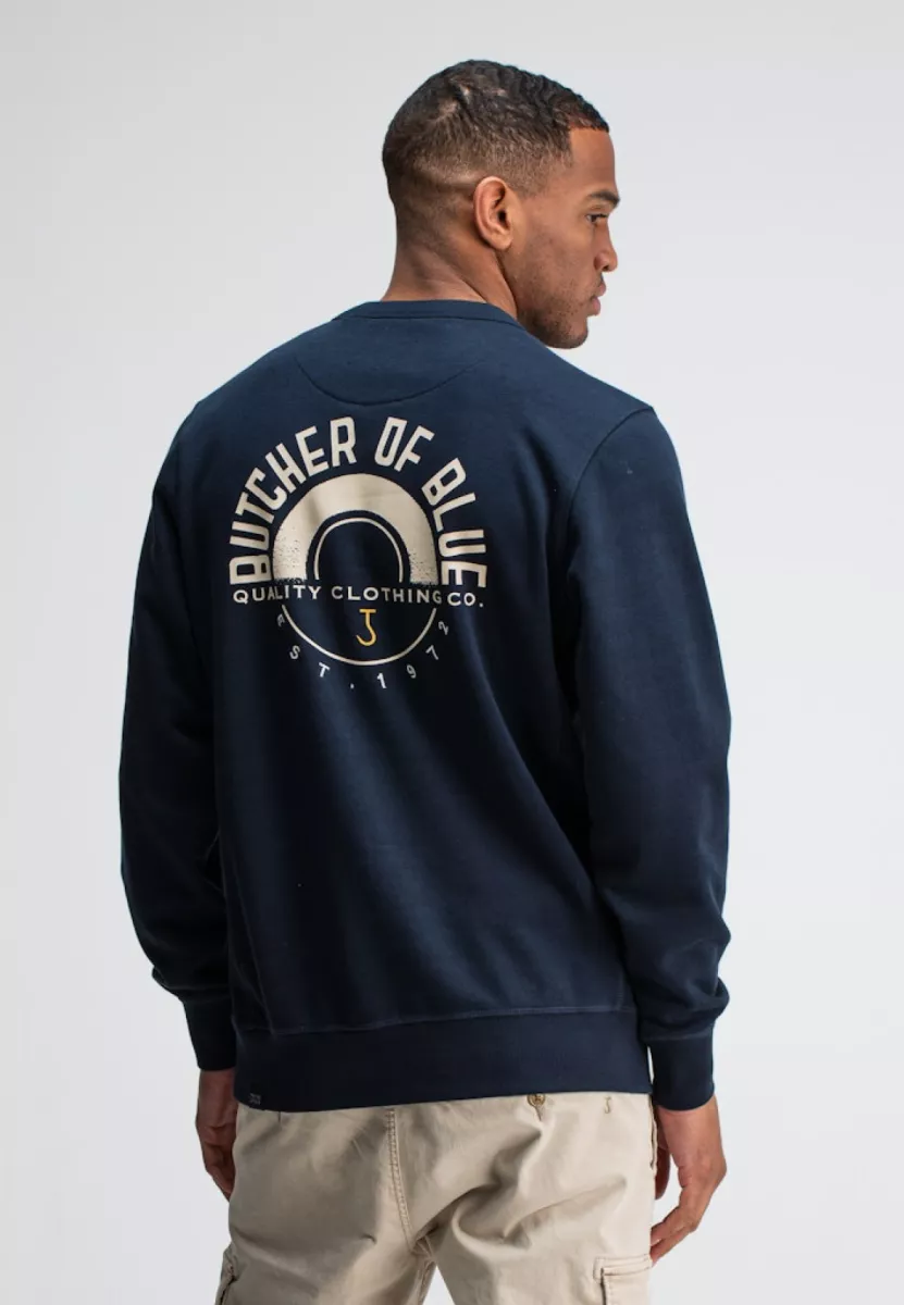 BUTCHER OF BLUE-Army Circle Crew-M2523013-890 alaska blue-DONKER BLAUW