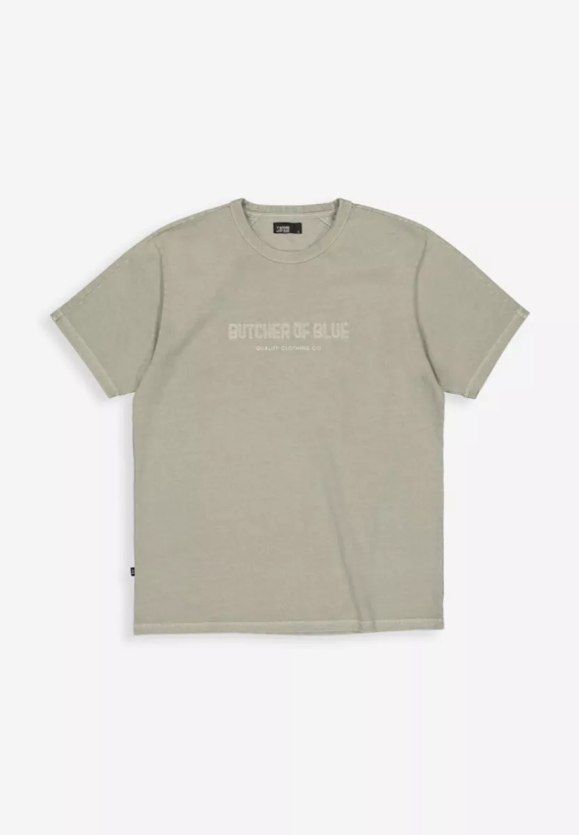 BUTCHER OF BLUE-Army Corp Lock Tee-M2522008-756 granite gree-LEGERGROEN