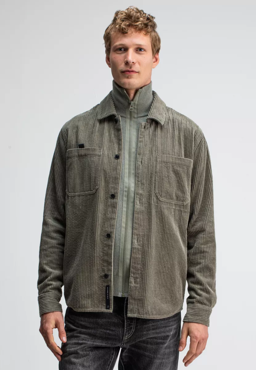 BUTCHER OF BLUE-Coldy cord overshirt-M2524013-696 mocha brown-BRUIN