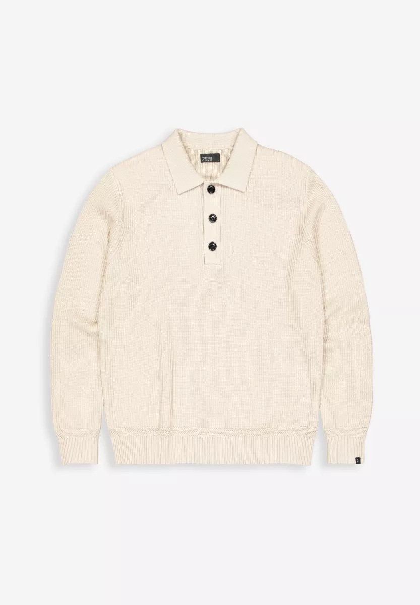 BUTCHER OF BLUE-Galway polo LS-M2516026-697 lt. sand-ZAND