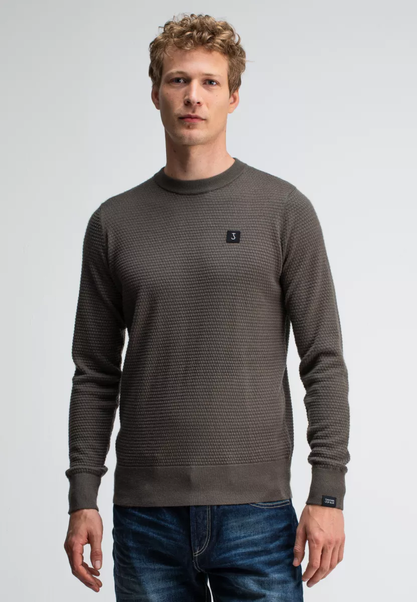 BUTCHER OF BLUE-Structure crew-M2526002-696 mocha brown-BRUIN