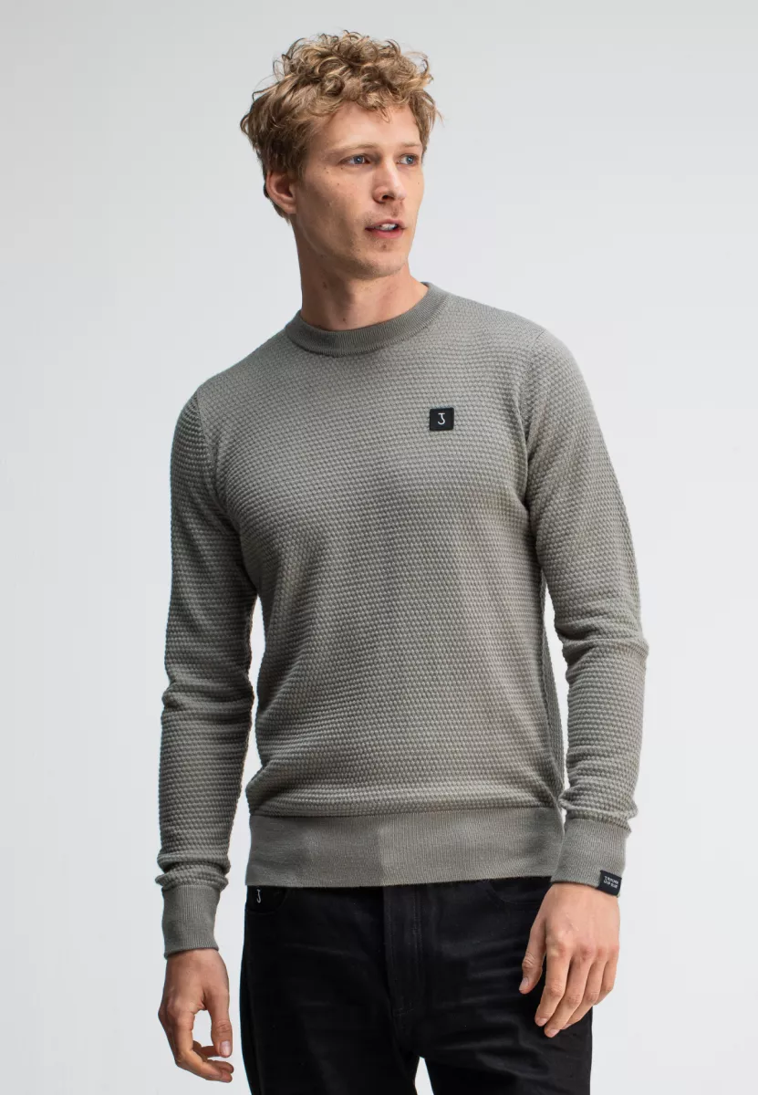 BUTCHER OF BLUE-Structure crew-M2526002-756 granite green-GROEN