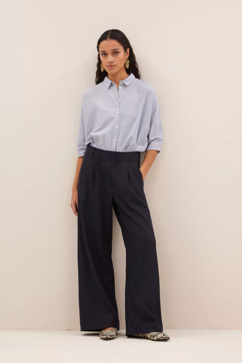 By-bar-Benji Copper Stripe Pants-25518020-1704 Copper Stripe-BLUE