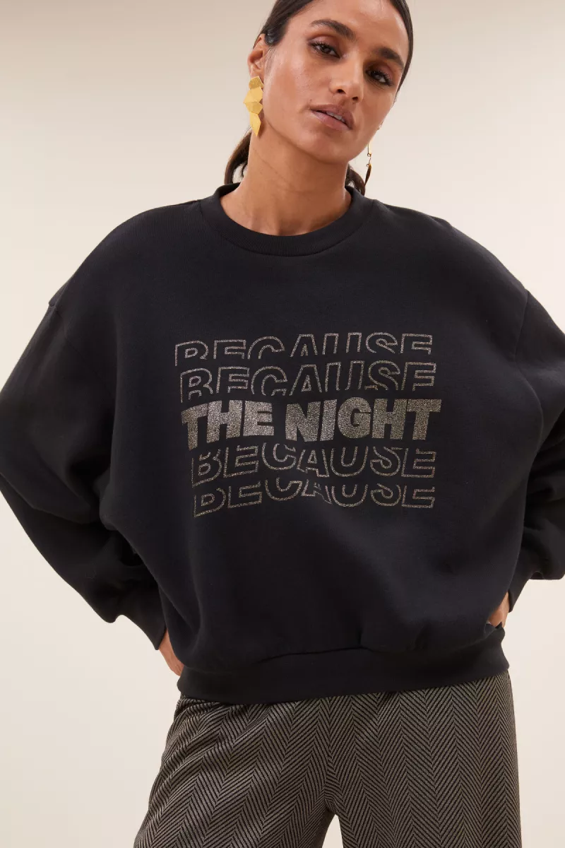 By-bar-Bibi Nights Sweater-25518909-861 Jet Black-BLACK