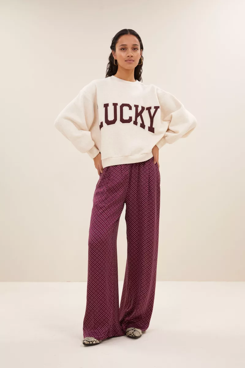 By-bar-Bibi Patchwork Sweater-25518905-826 Oyster-CREME