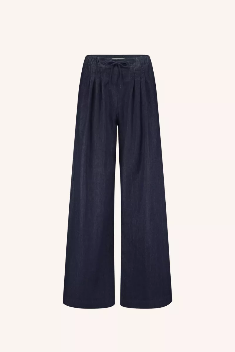 By-bar-Jaxx Stockholm Blue Pants-25518013-613 Dark Denim-JEANS