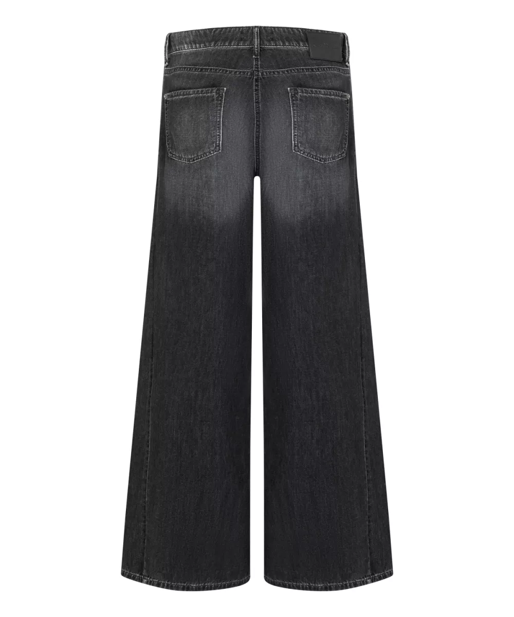 CAMBIO-Palazzo patch-9250 0056 08-5183 Rigid dark used-DENIM