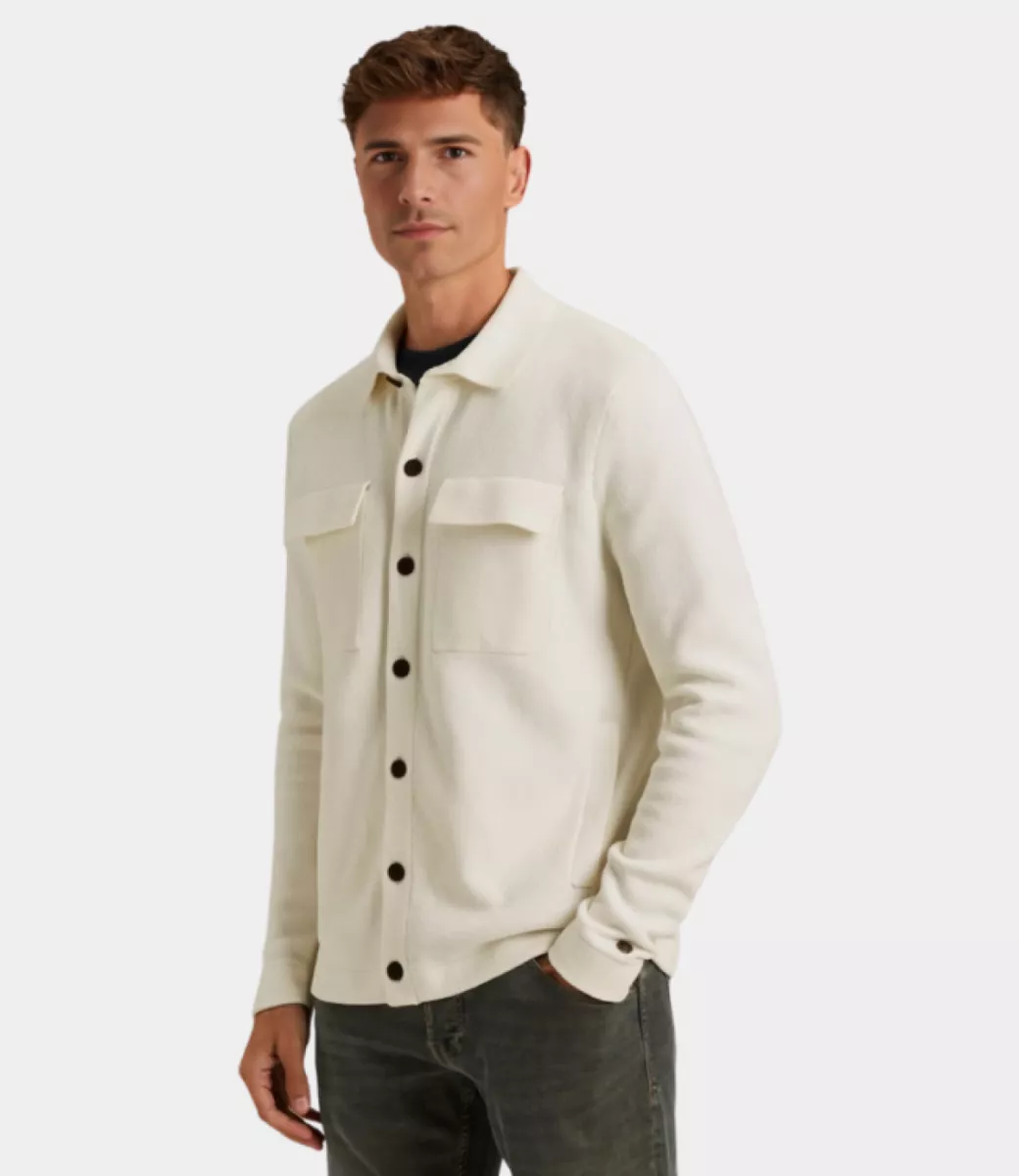 CAST IRON-Button jacket soft blend-CKC2508341-9001 Vaporous gray-GRIJS