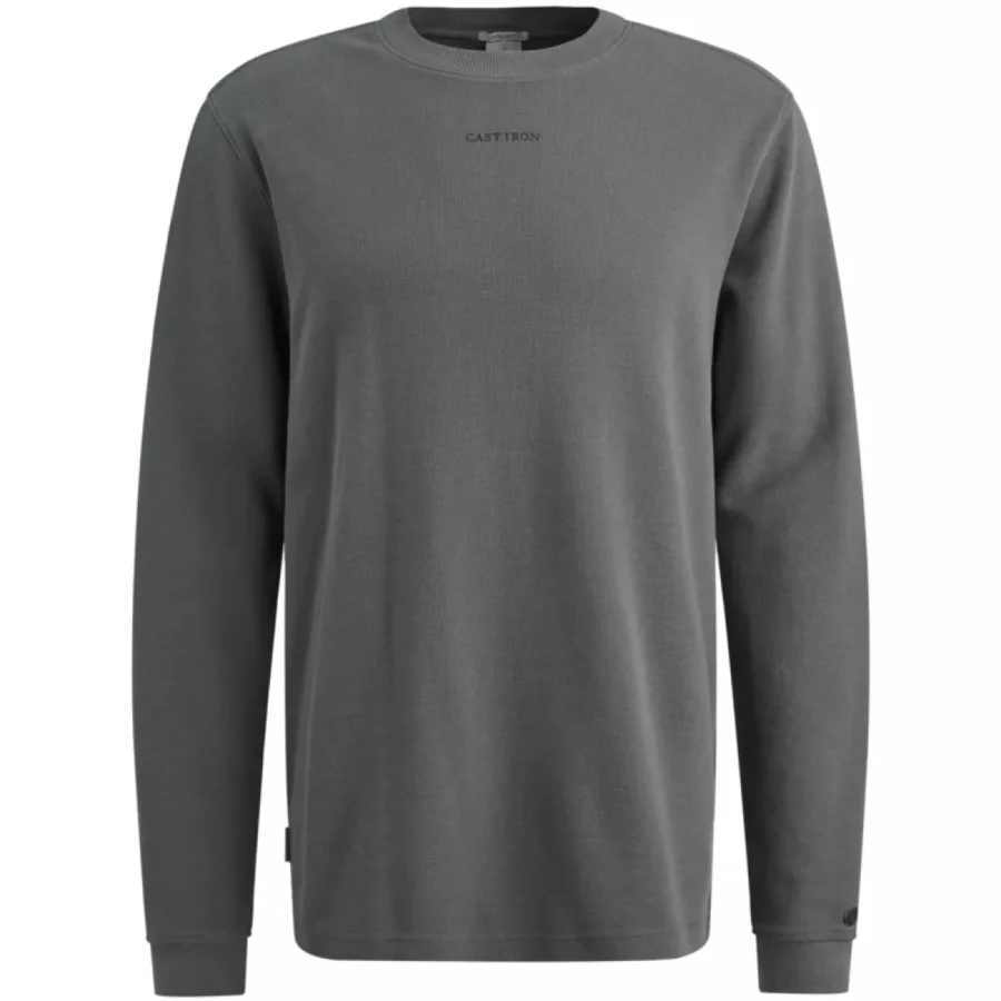CAST IRON-Long sleeve r-neck regular fit waf-CTS2508584-9096-GRIJS