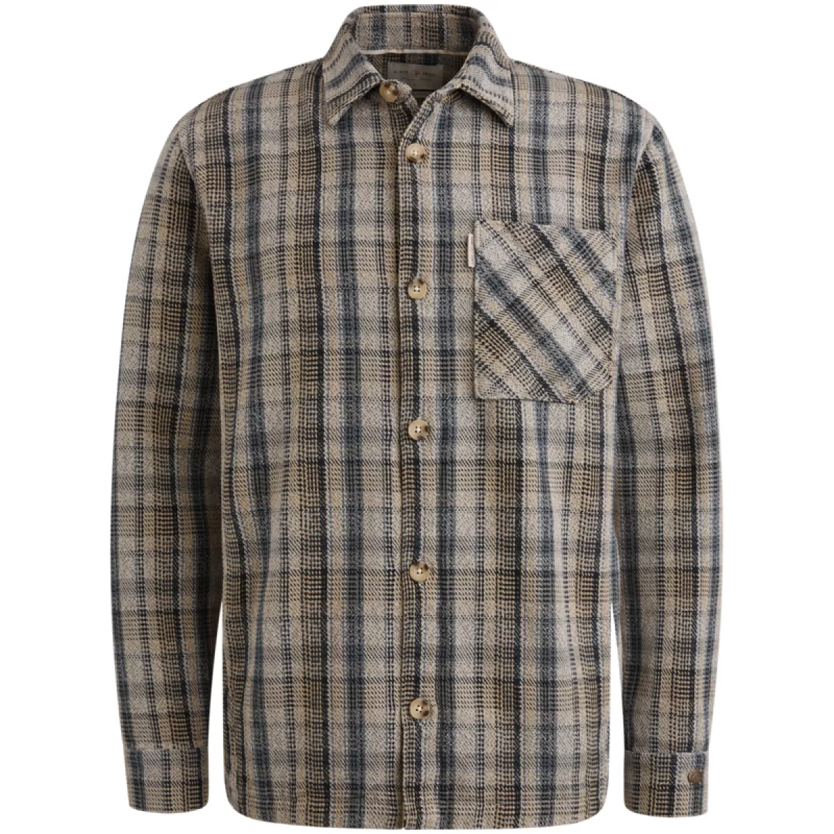 CAST IRON-LONG SLEEVE SHIRT Heavy Check-CSI2508205-9096-GRIJS