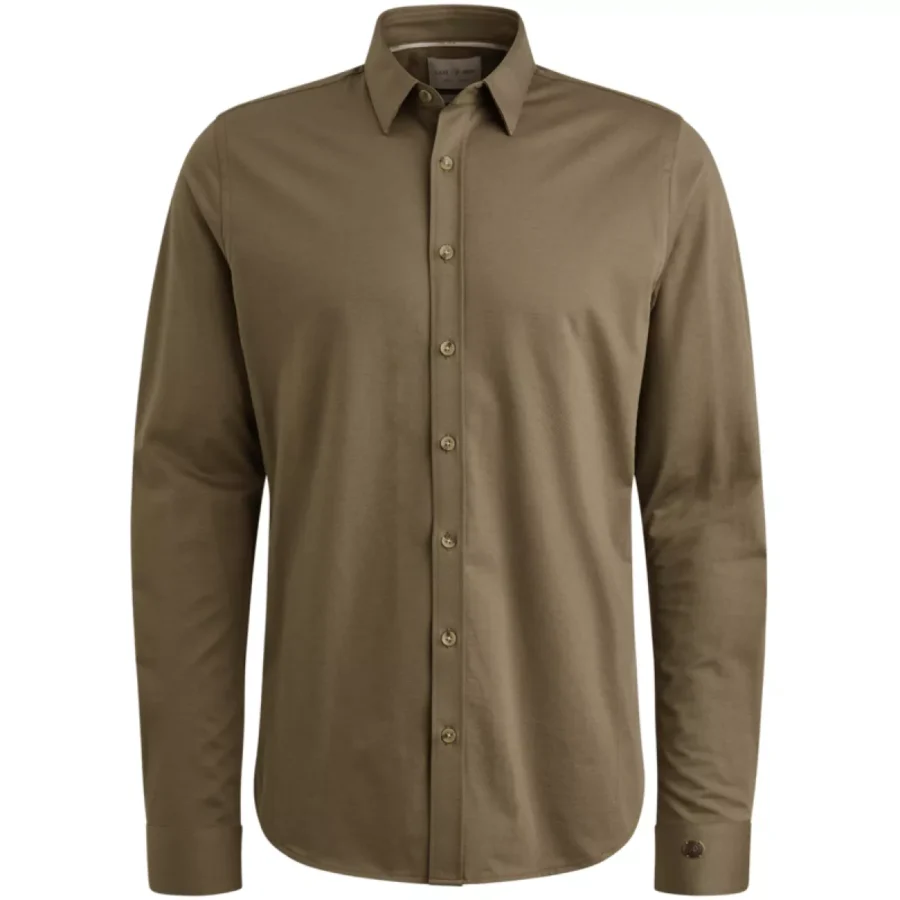 CAST IRON-LONG SLEEVE SHIRT Twill Jersey 2 t-CSI2508200-8025 Brindle-ROOD