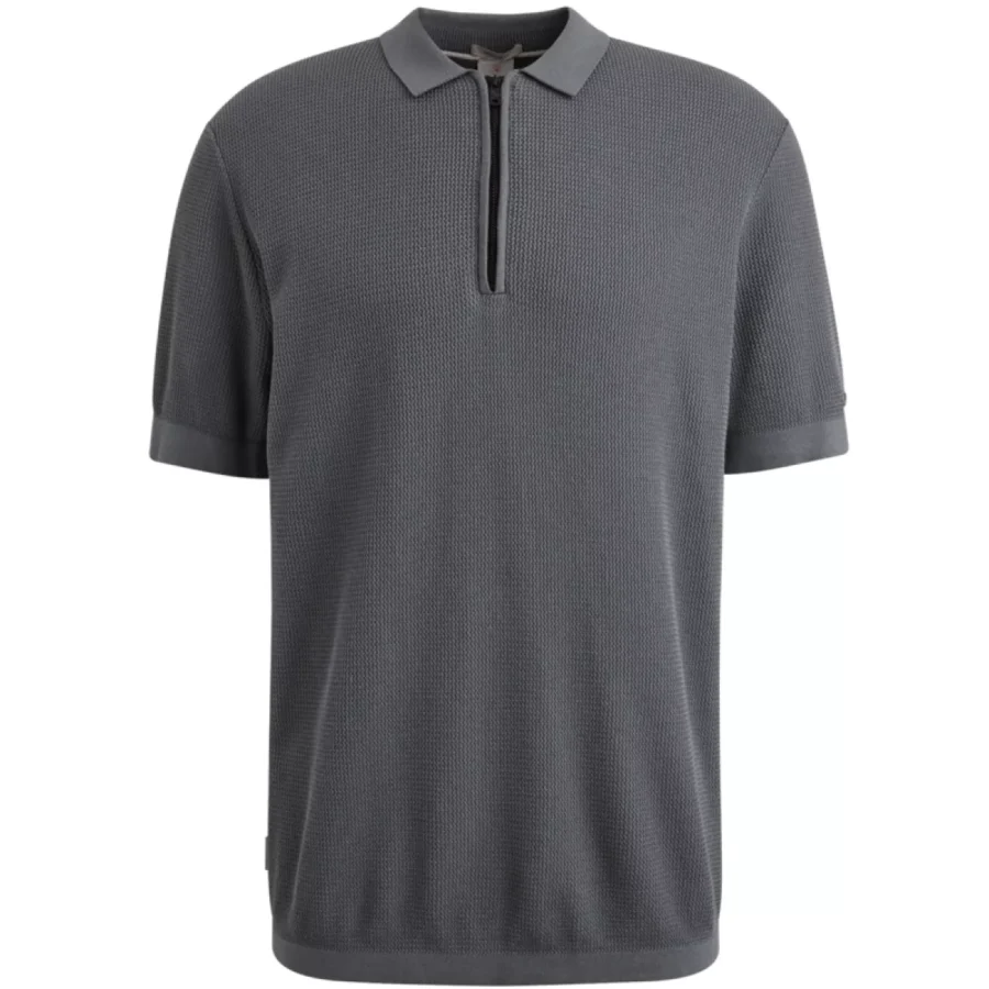 CAST IRON-Short sleeve polo regular fit cott-CPSS2508824-9096-GRIJS