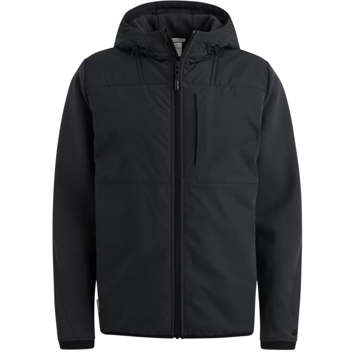 CAST IRON-Zip jacket interlock nylon-CSW2508433-5442 Sea storm-BLAUW