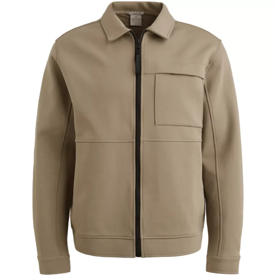 CAST IRON-Zip jacket interlock sweat-CSW2508432-8025 brindle-ROOD