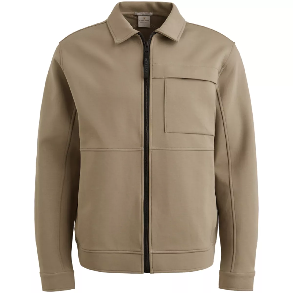 CAST IRON-Zip jacket interlock sweat-CSW2508432-8025 brindle-ROOD