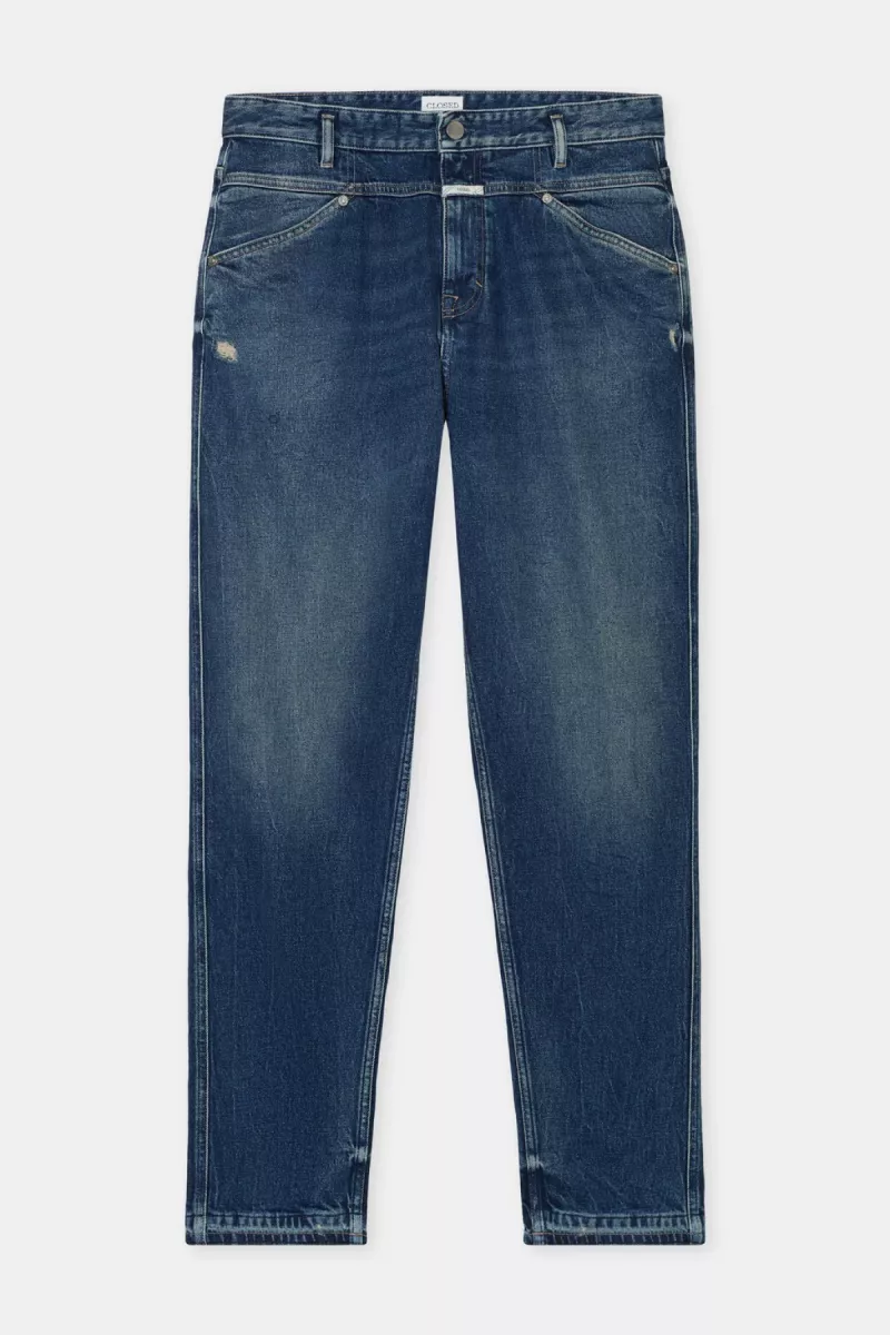 Closed-X-lent tapered-C31306-04k-K1-MBL Mid blue-MIDDEN DENIM