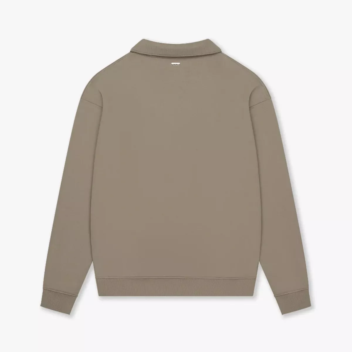 Croyez-Croyez etiquette half-zip sweater-CR2-PF25-02-2401 Dusty olive-OLIJF