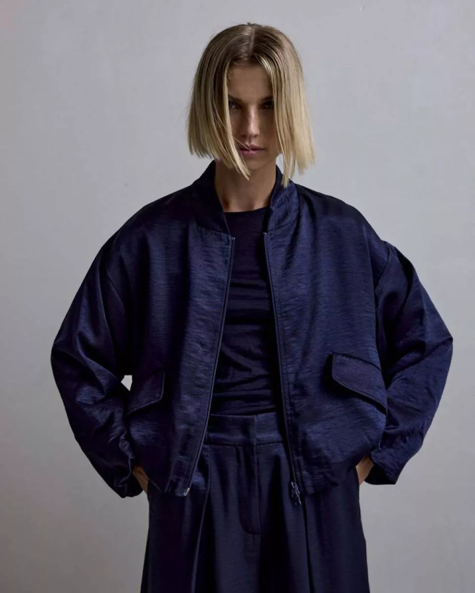 Femmes du Sud--Lacy Satin-Navy-NAVY