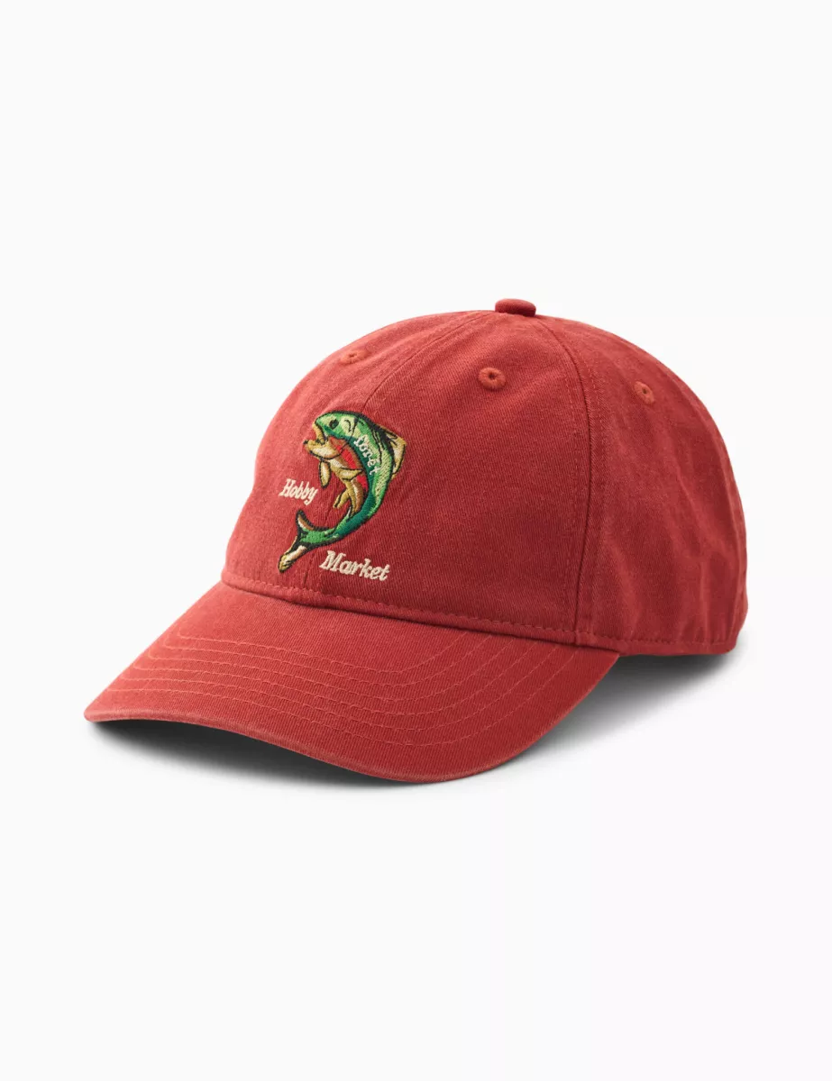Foret-Catch washed cap-F7063-Red-ROOD