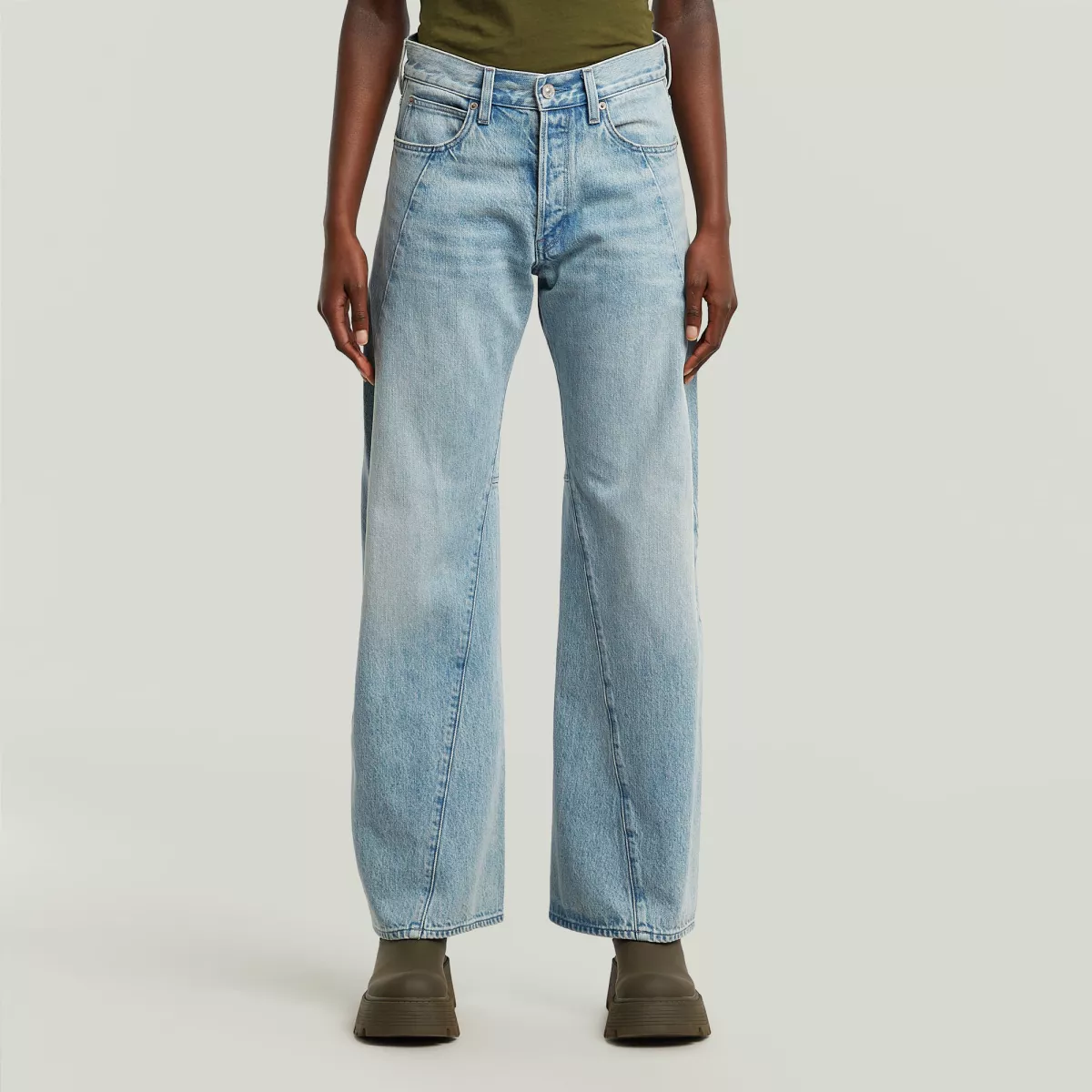G-STAR-Contor 3D Wide wmn-D27690-D788-H466 sun faded-LICHT DENIM