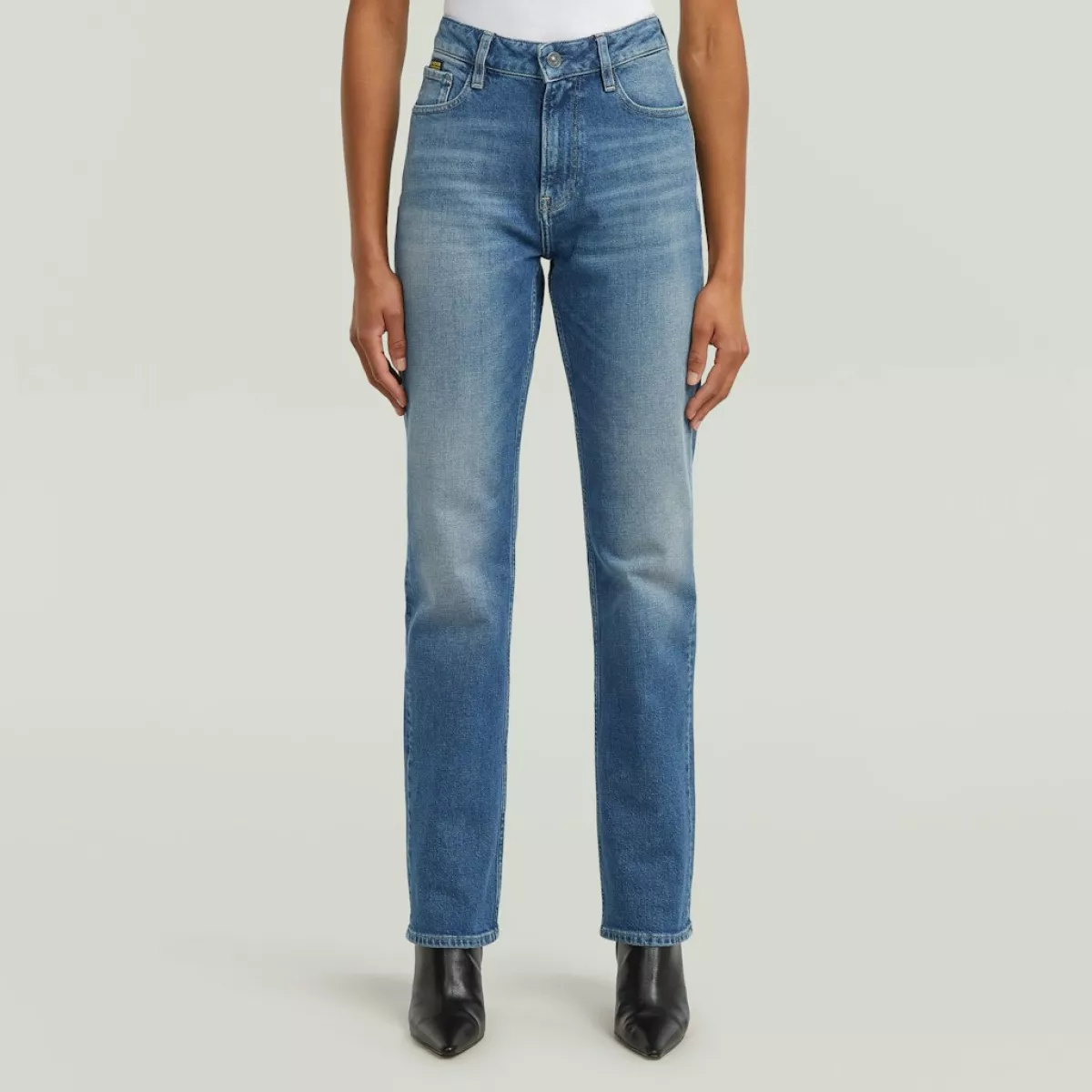 G-STAR-Iggie straight wmn-D27704-E106-H439 faded antal-JEANS