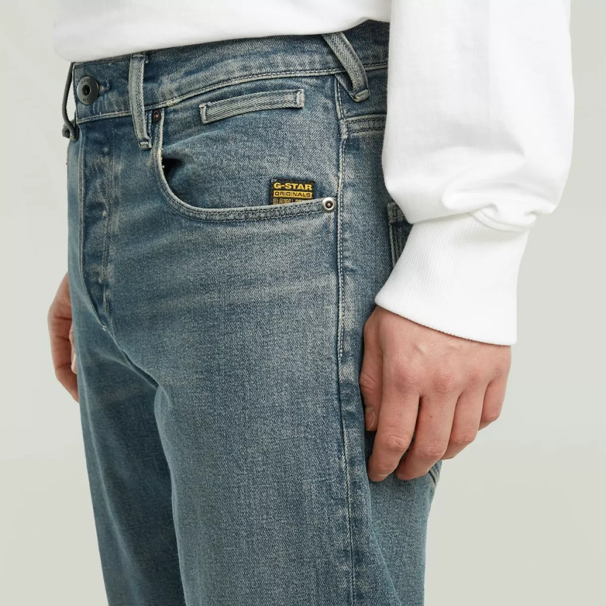 G-STAR-Morry FWD regular tapered-D26141-D775-H139 worn in glace-DONKER BLAUW