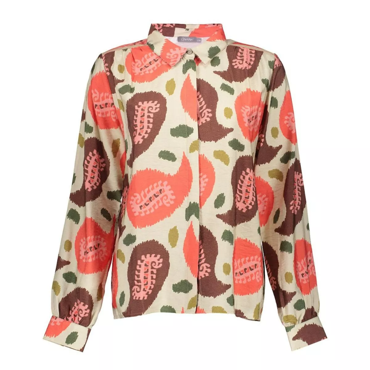 GEISHA-Blouse print-53604-20-450 red/wool white-ROOD